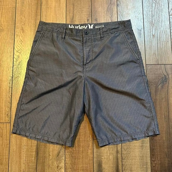 Hurley Other - Hurley Chino Board Shorts Men's Size 36 Gray Striped